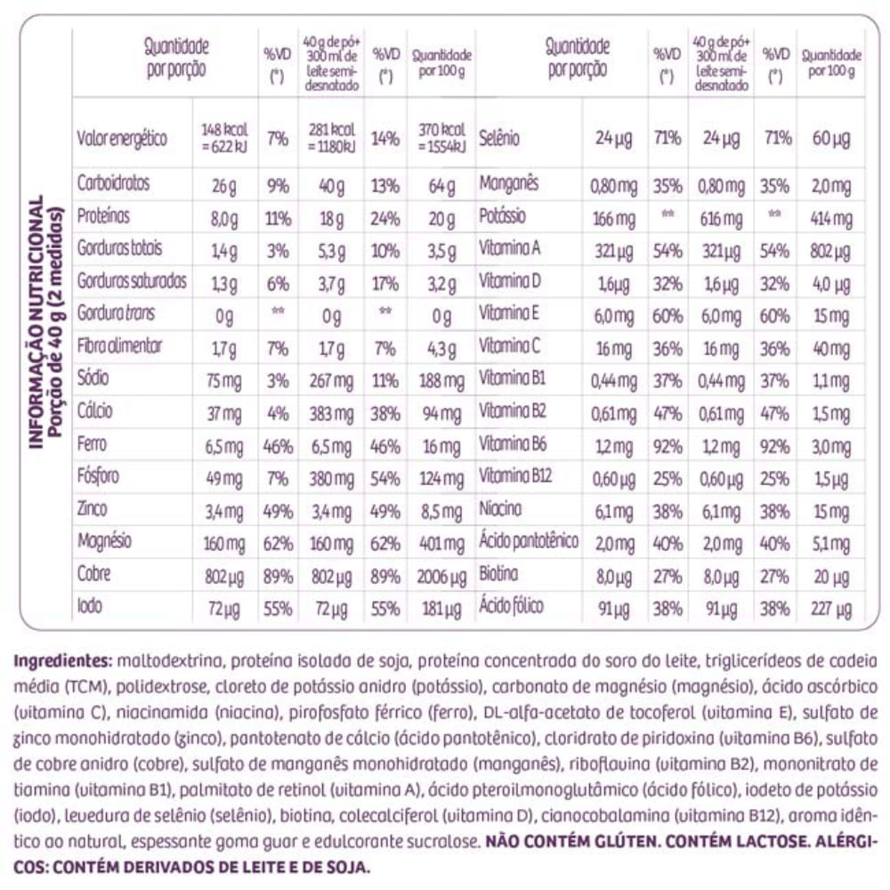 Complemento Alimentar Suprinutri Ganho De Peso Baunilha Sanavita G