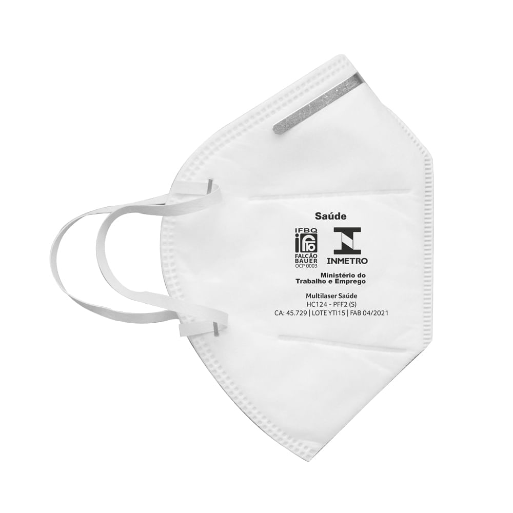 Máscara KN95 PFF2(S) 1 Unidade  Multilaser Saúde HC124