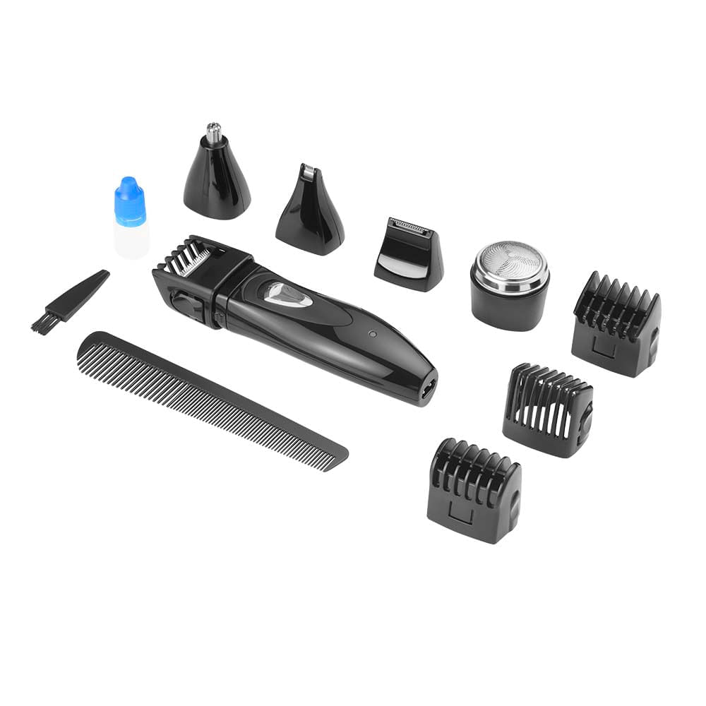 Aparador de Pelos Multigroom 9 em 1 Bivolt Preto - EB021