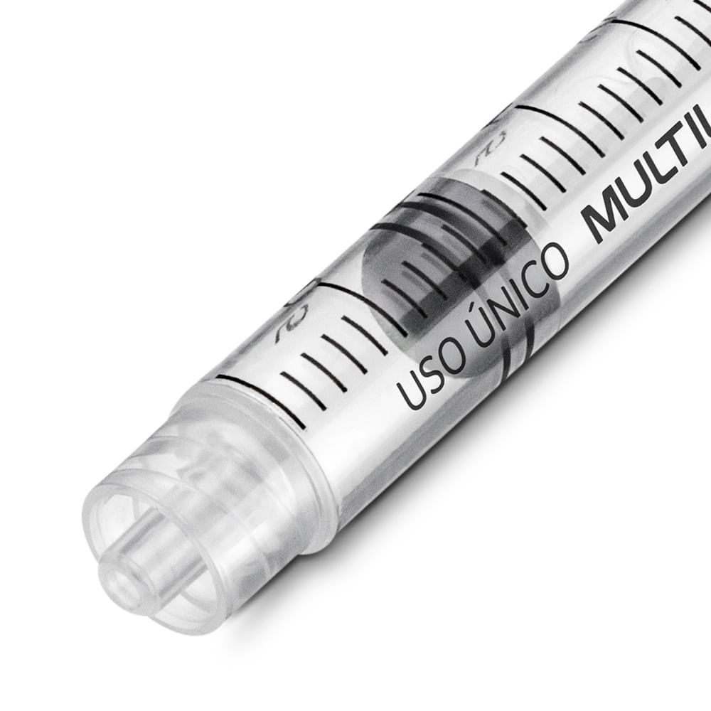 Seringa Luer Lock 3ml sem Agulha Caixa com 100 Unidades Multi Saúde HC445
