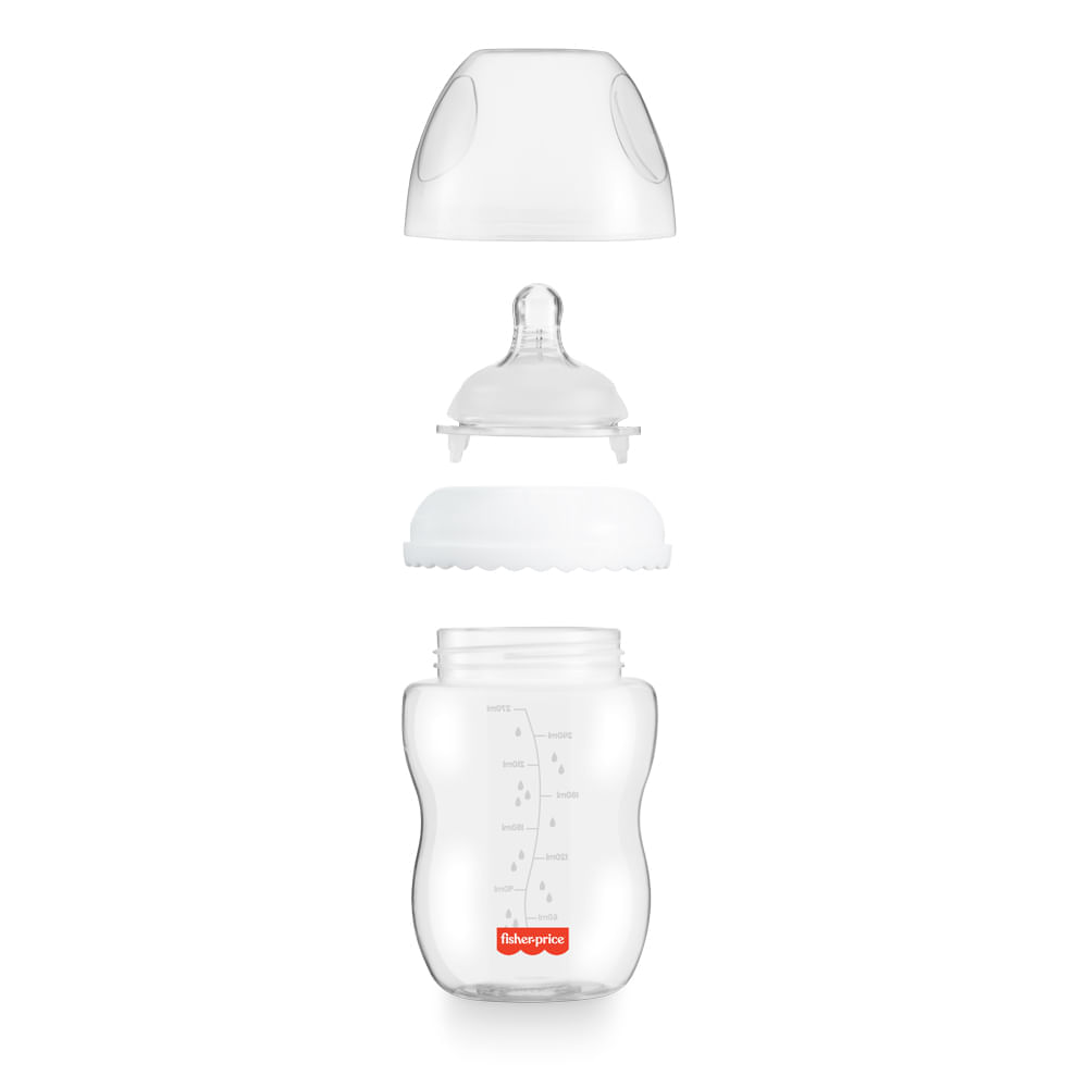 Mamadeira First Moments Clássica Neutra 270ml Fisher Price - BB1025
