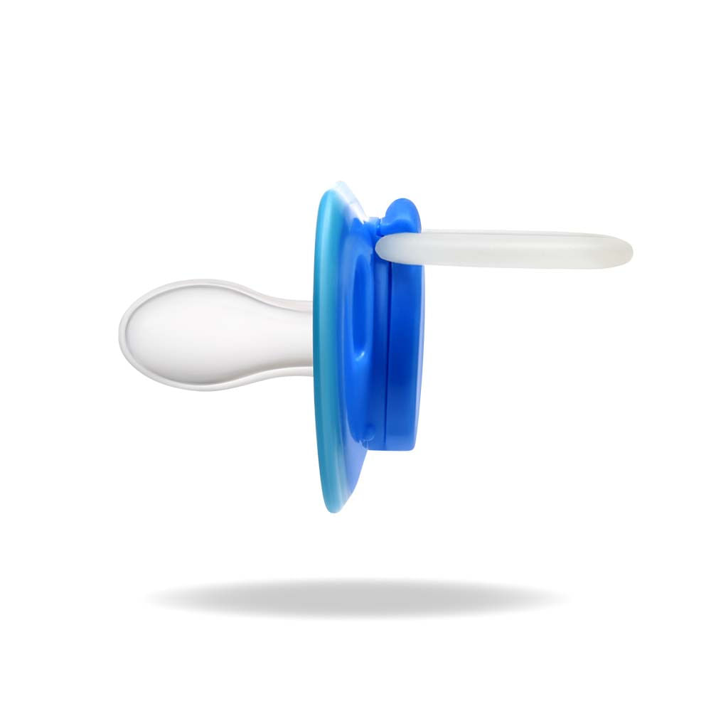 Chupeta Fisher Price Azul First Moments Glow Tam. 2 com Case Esterilizador