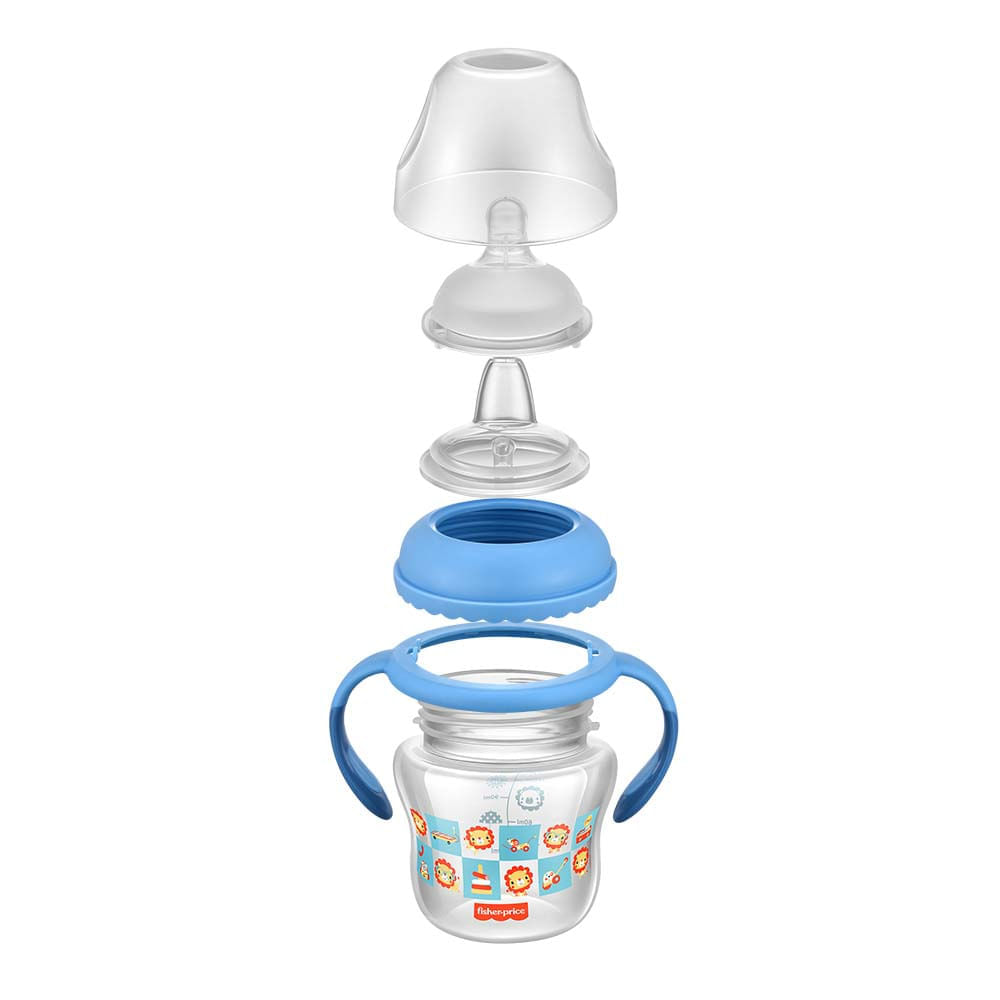 Copo de Transição Fisher Price Com Bico Extra Azul 150Ml