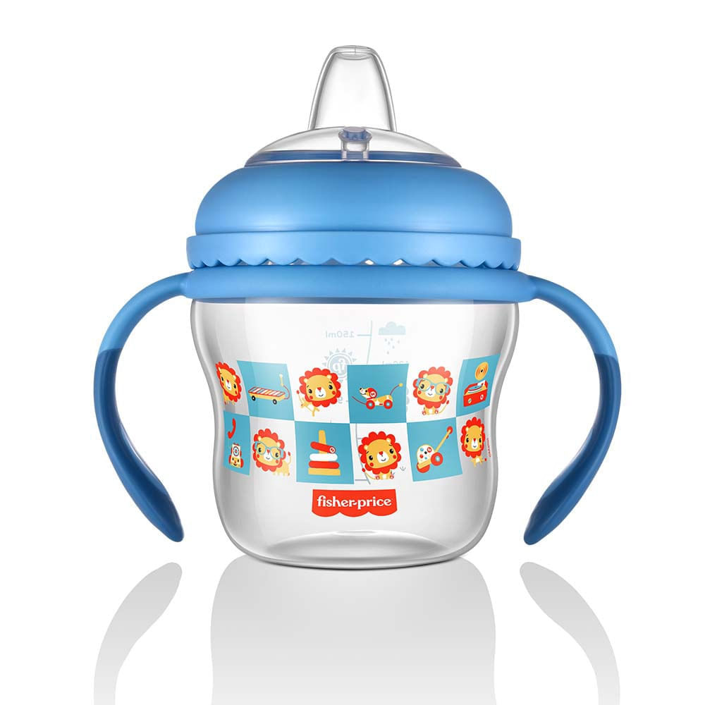Copo de Transição Fisher Price Com Bico Extra Azul 150Ml