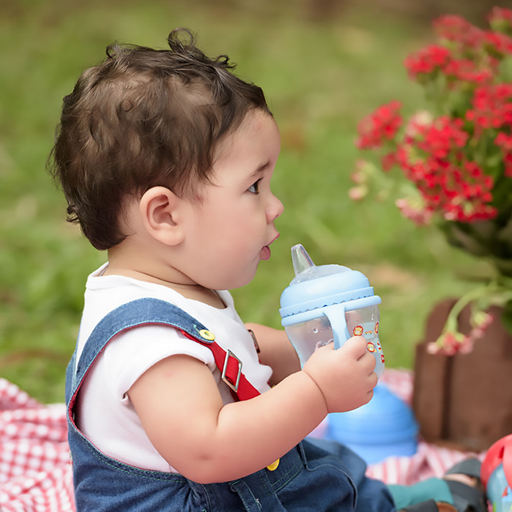 Copo de Transição Fisher Price Com Bico Extra Azul 150Ml