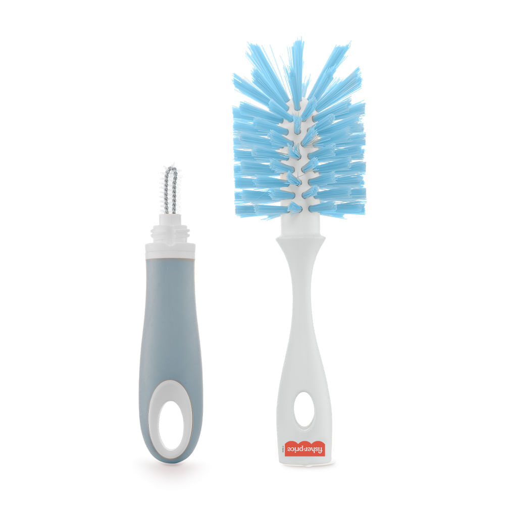 Escova de Bicos e Mamadeiras 2 em 1 Fisher Price First Moments Azul