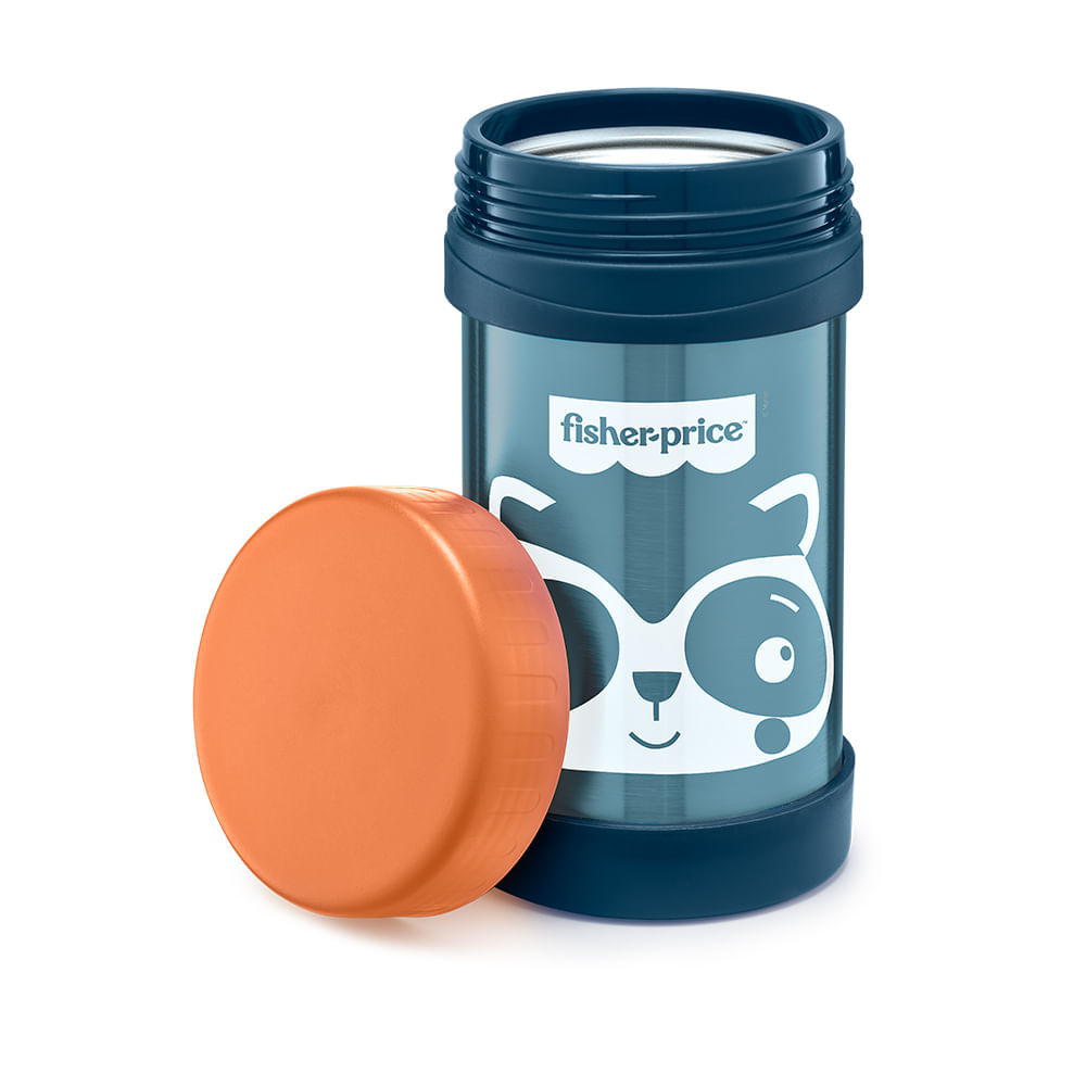 Pote Térmico Fisher Price Aço Inox Hot & Cold Azul Blueberry