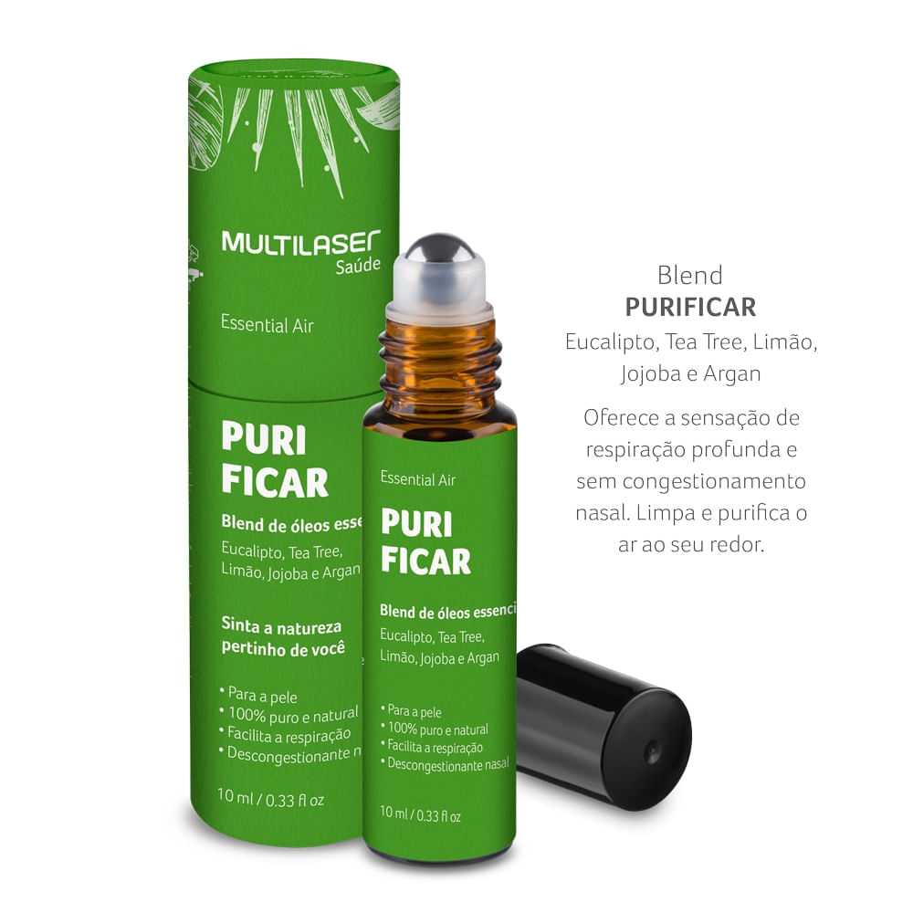 Óleo Essencial Roll On Purificar Multi Saúde HC381
