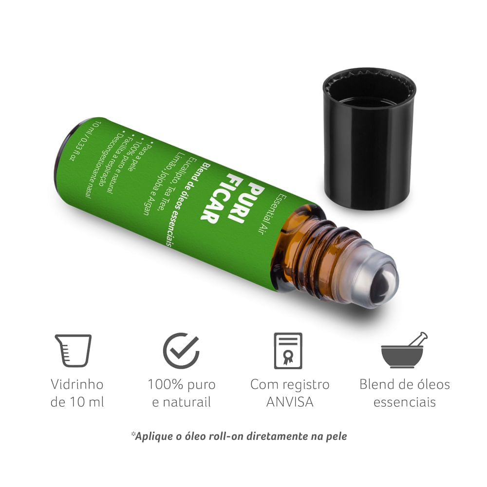 Óleo Essencial Roll On Purificar Multi Saúde HC381