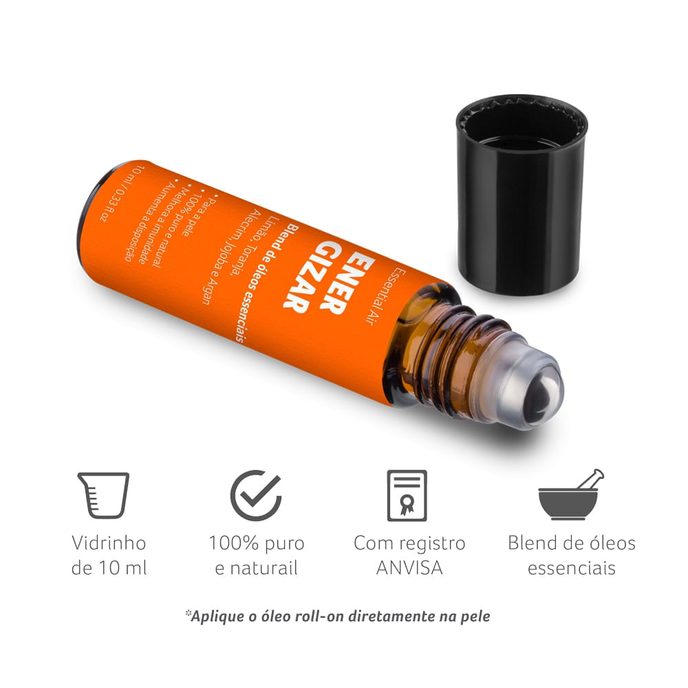 Óleo Essencial Roll-on Energizar Multi Saúde 10ml HC383