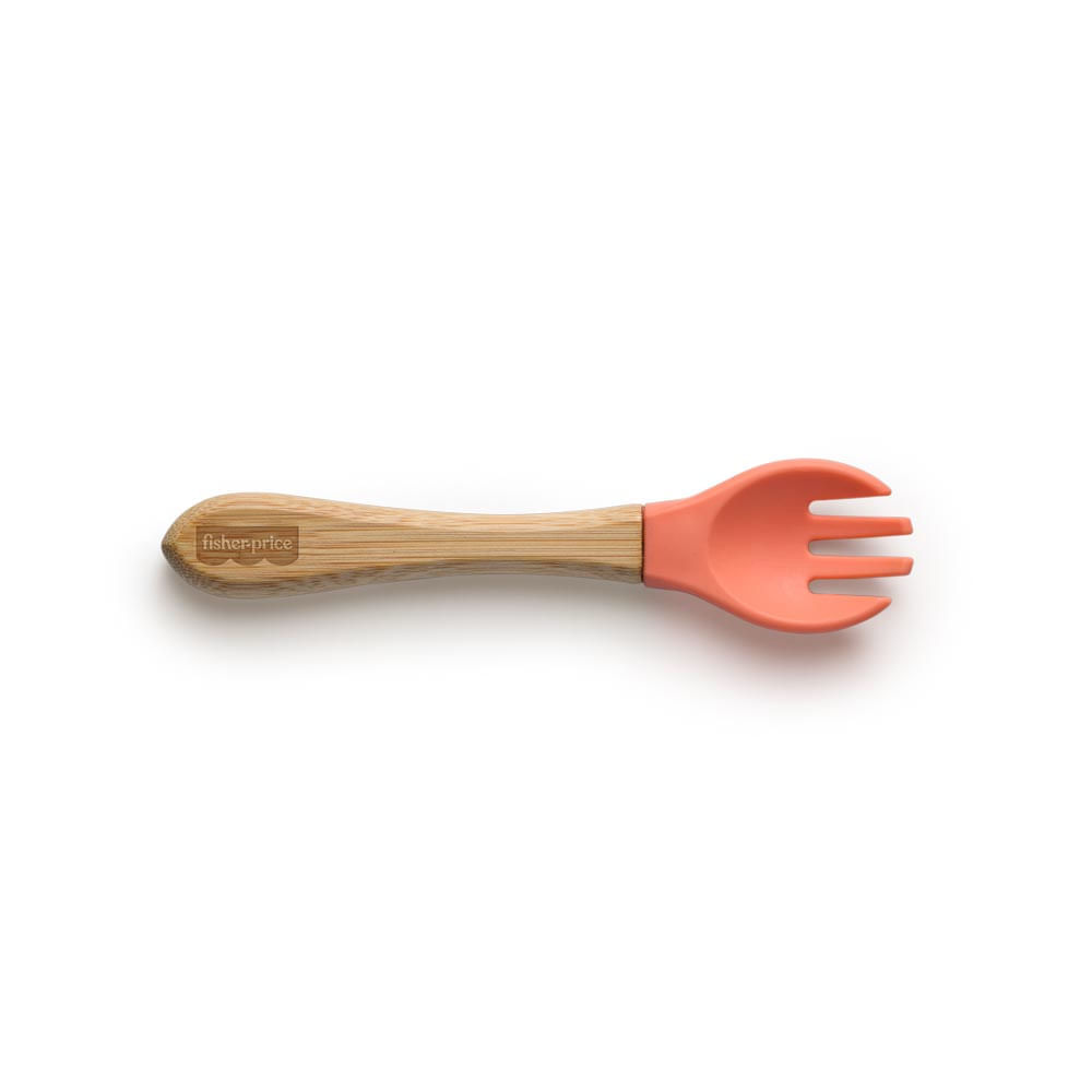 Garfo De Treinamento Fisher Price Silicone Rosa