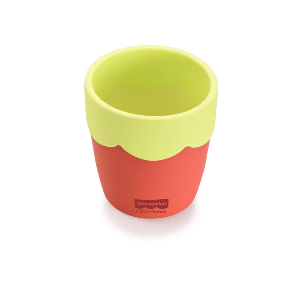 Copo de Treinamento em Silicone Fisher Price Yummy! Coral