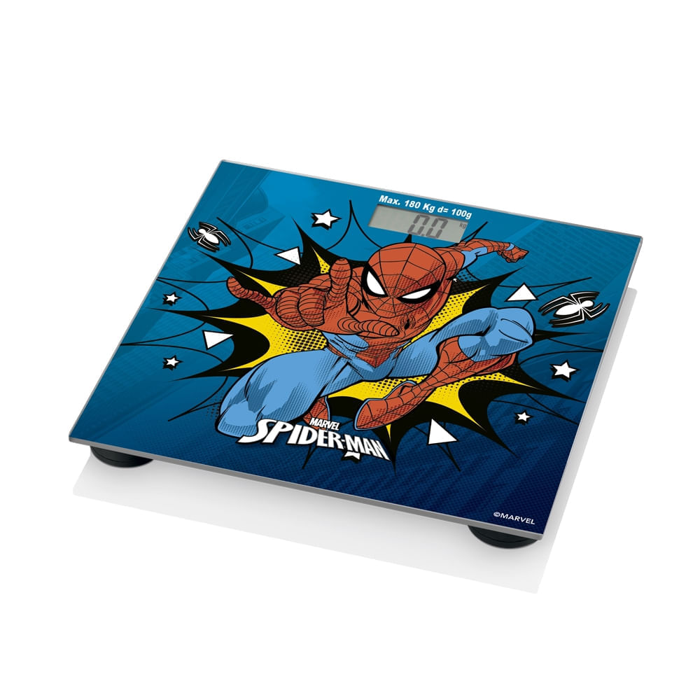Balança Digital Homem Aranha Marvel Multilaser Saúde HC097