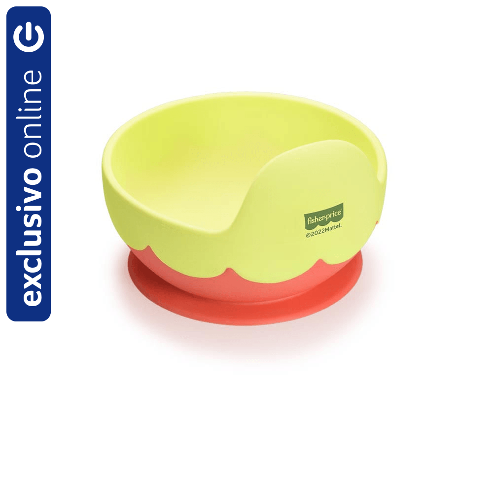 Tigela de Silicone Com Ventosa Fisher Price Azul