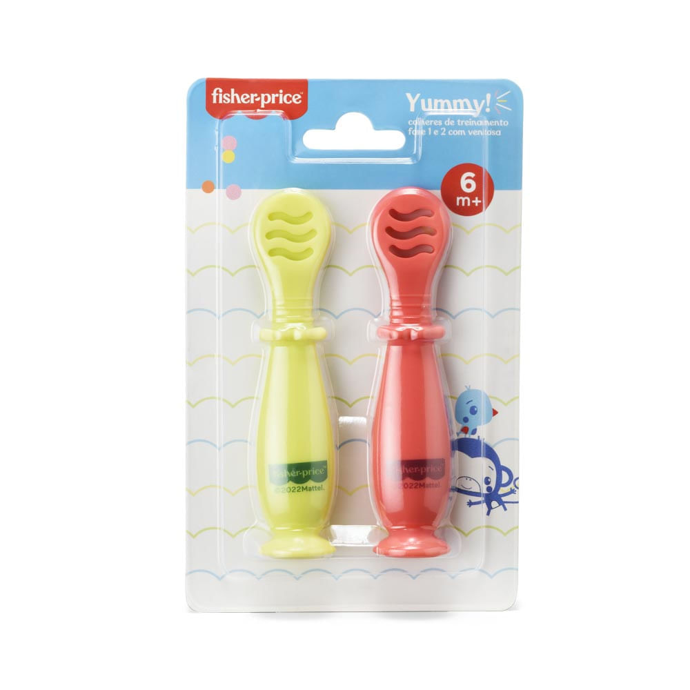 Colheres de Treinamento Com Ventosa Fisher Price Sortida
