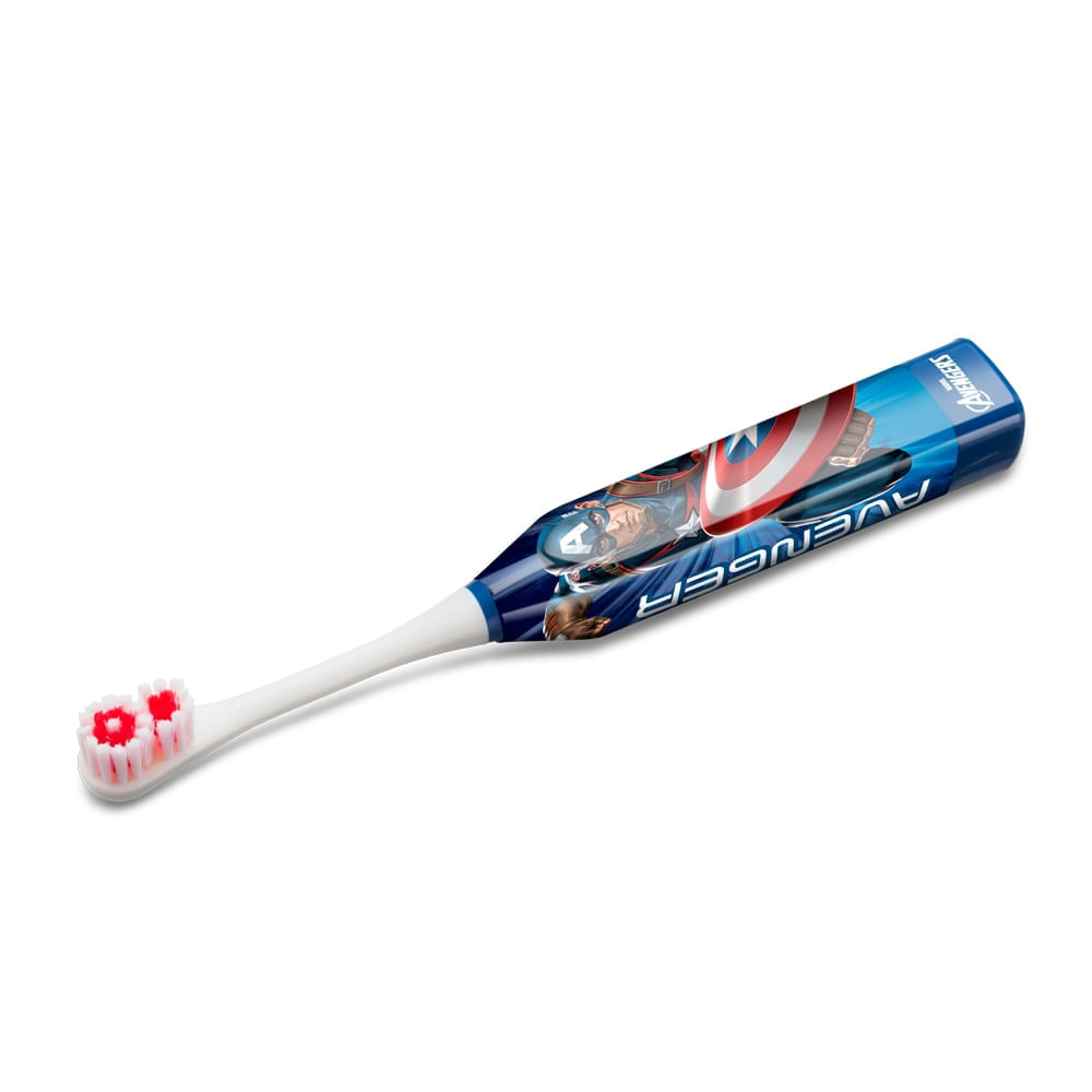 Escova Dental Elétrica Infantil Kids Health Pro Capitão América Marvel Multi Saúde HC089