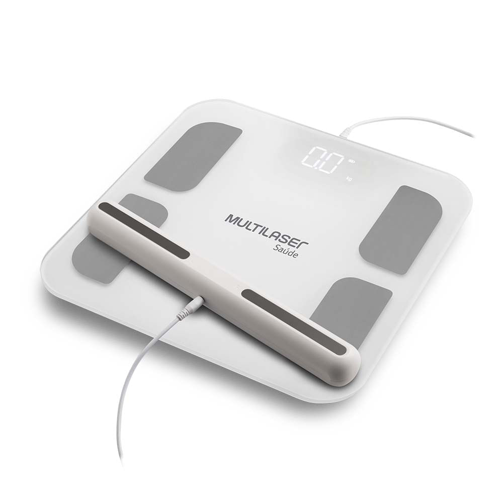 Balança com Bioimpedância Com Handle BioHealth Pro Multilaser Saúde HC060