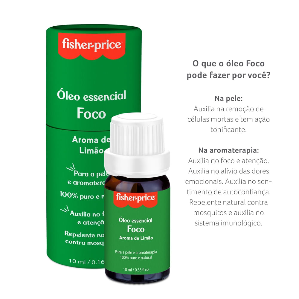 Óleo Essencial Foco Limão Fisher Price 10Ml