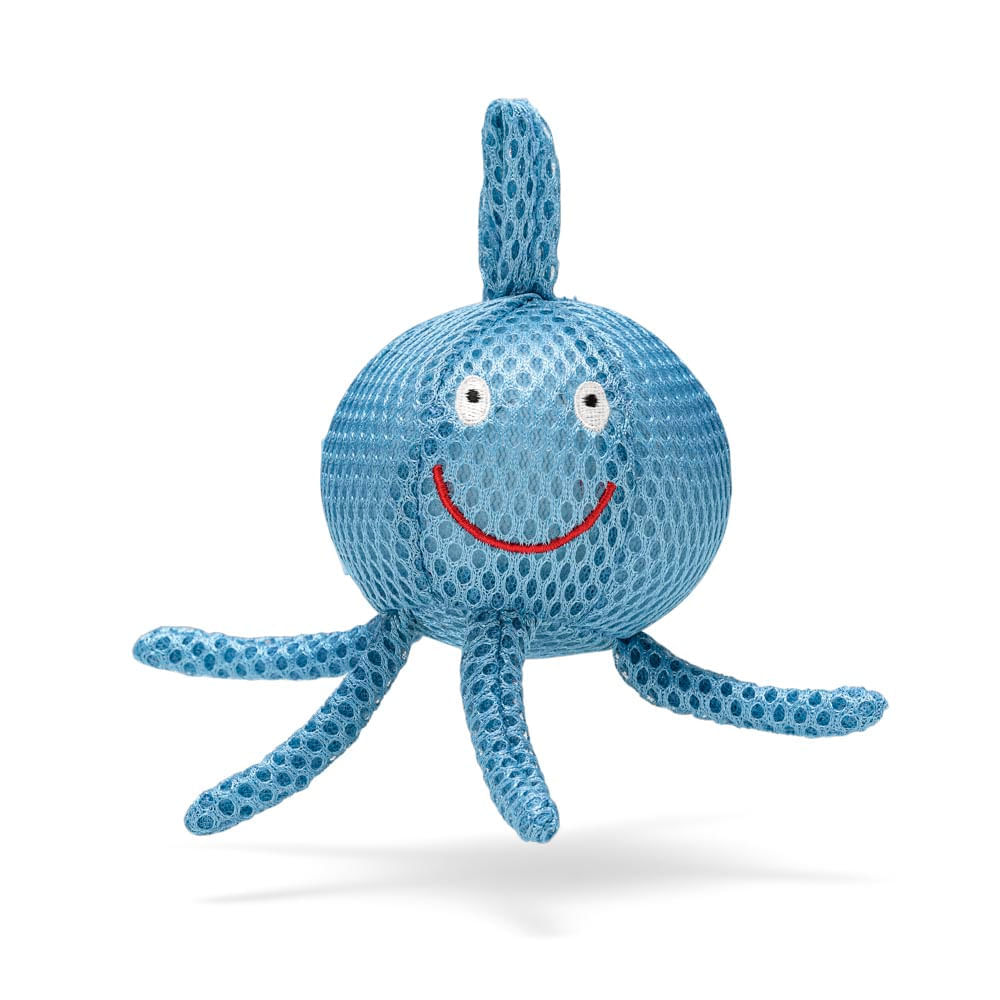 Kit Esponja de Banho Bubbles, Kit Higiene Azul e Pente e Escova Para Cabelo Azul Multikids Baby BB156K