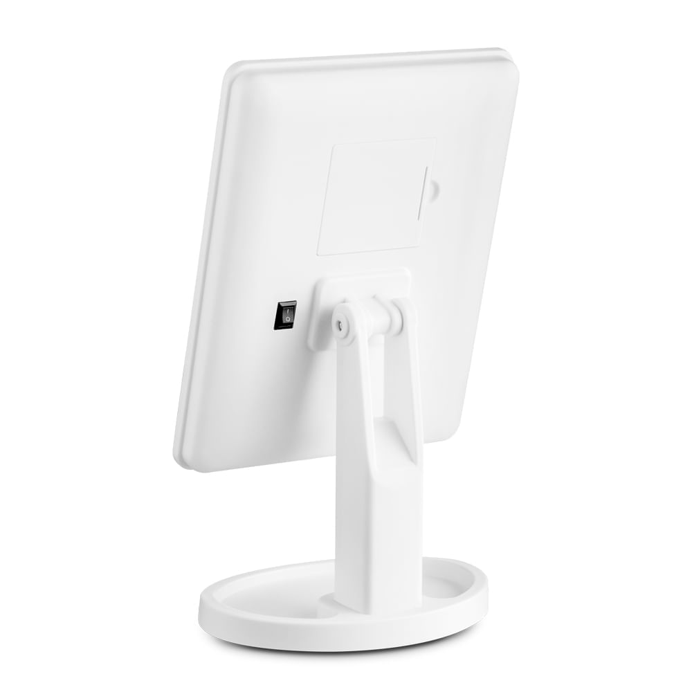 Kit Espelho de Mesa Touch E Prancha Modeladora Vermelha Essenza  - Bivolt