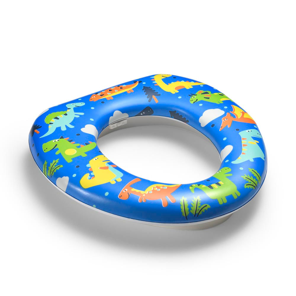 Kit Desfralde Escadinha Infantil E Redutor de Assento Multikids Baby Azul
