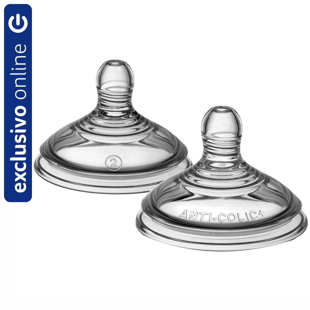 Bico Para Mamadeira Tommee Tippee Anti Colic Com 2 Unidades
