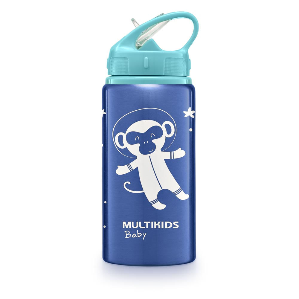 Garrafinha de Alumínio Refresh Azul Multikids Baby BB1096
