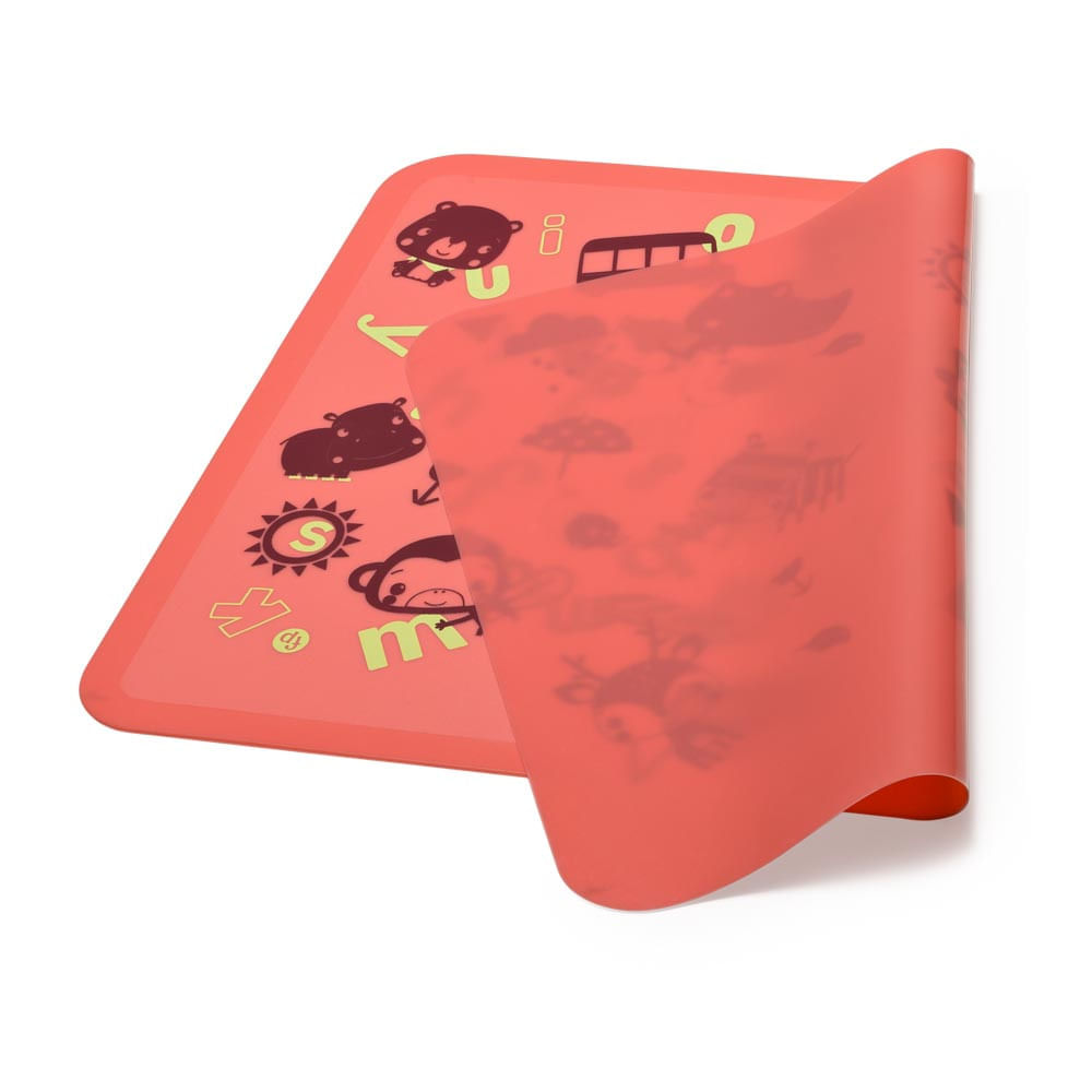 Lugar Americano Fisher Price Em Silicone Estampado Yummy Coral
