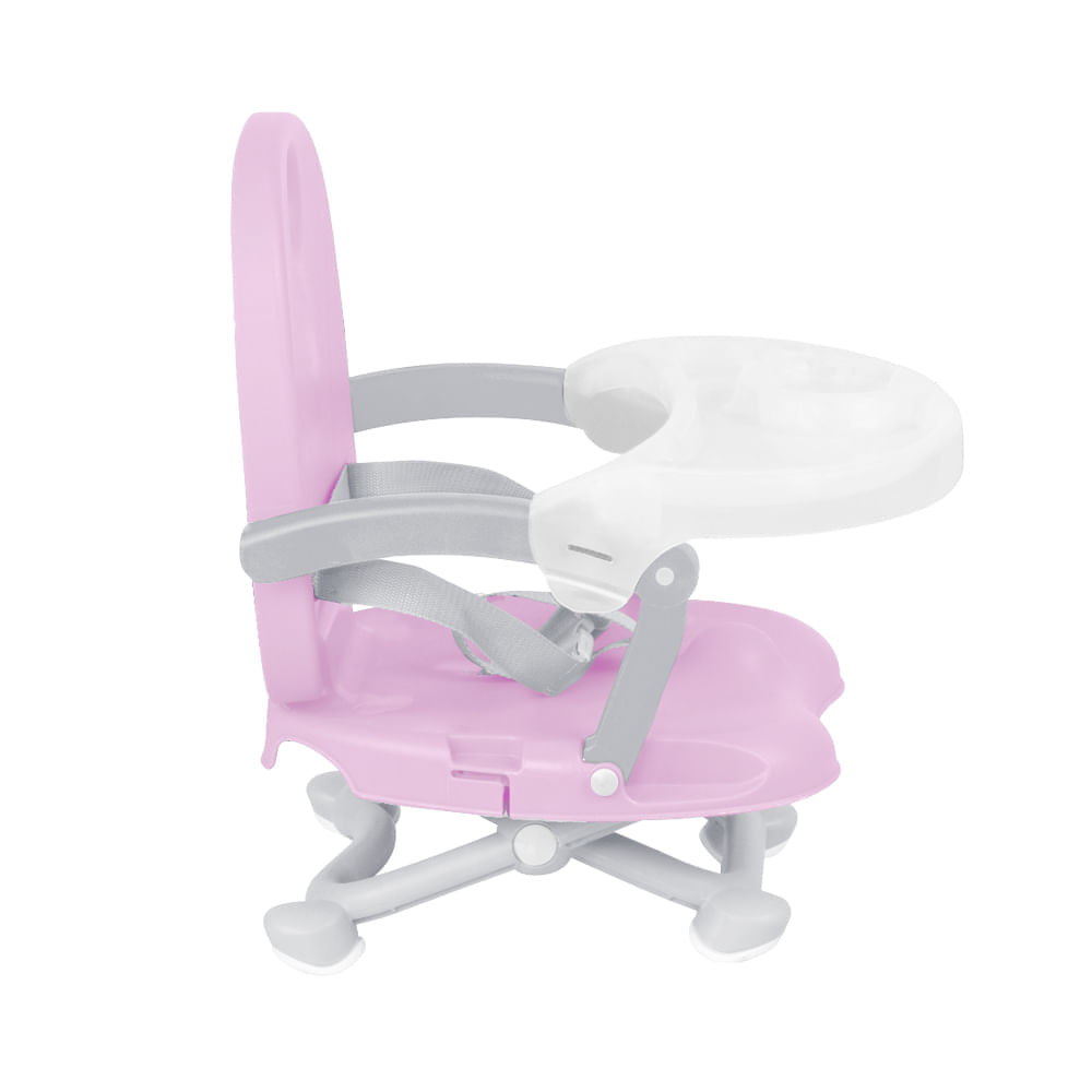 Cadeira de Alimentação Elevatória para Refeição Peanuts 6M-15Kgs Rosa Multikids Baby BB108