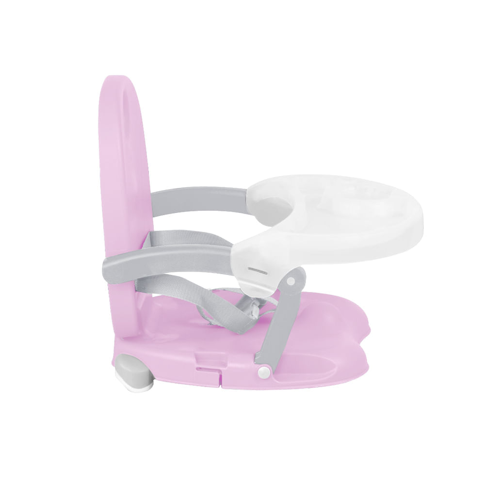 Cadeira de Alimentação Elevatória para Refeição Peanuts 6M-15Kgs Rosa Multikids Baby BB108