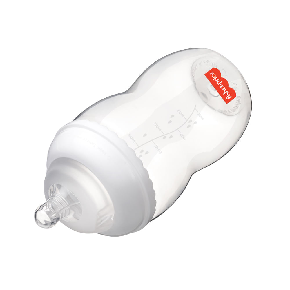 Mamadeira First Moments Clássica Neutra 330 ml +4 meses Fisher Price BB1026