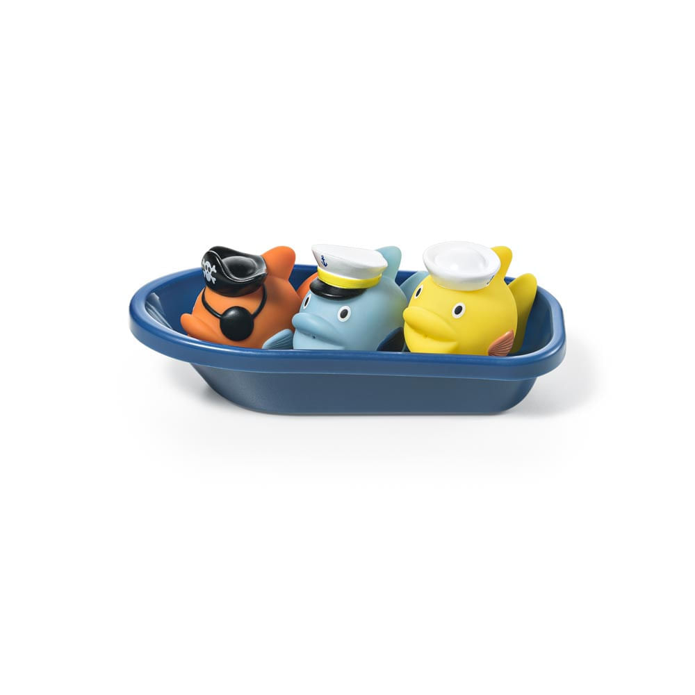Kit Bubbles Crib Mates 3 Brinquedos que Esguicham Água + Barco +4m Multikids Baby BB1162