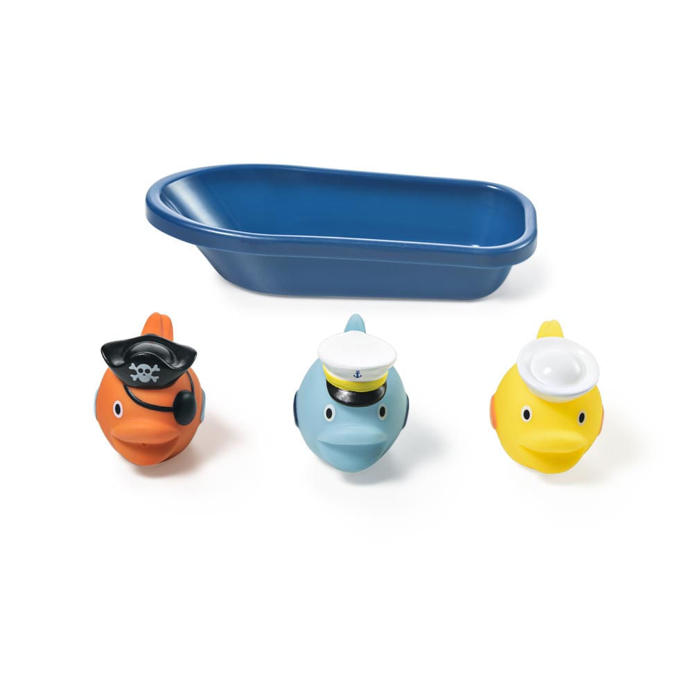 Kit Bubbles Crib Mates 3 Brinquedos que Esguicham Água + Barco +4m Multikids Baby BB1162