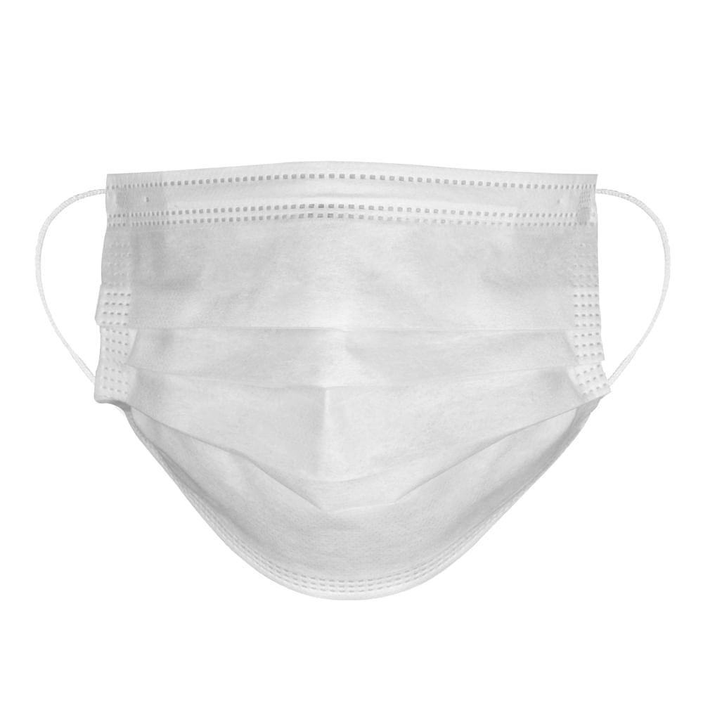 Caixa com 50 Máscaras Cirúrgicas 3 Camadas Branco Multilaser Saúde HC366