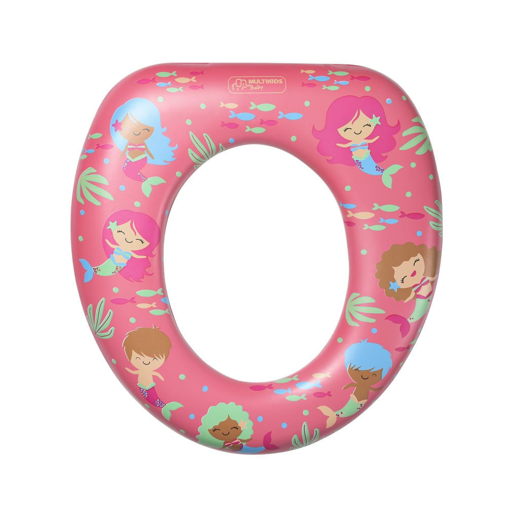 Redutor para Vaso Sanitário Soft Seat Rosa Multikids Baby BB213