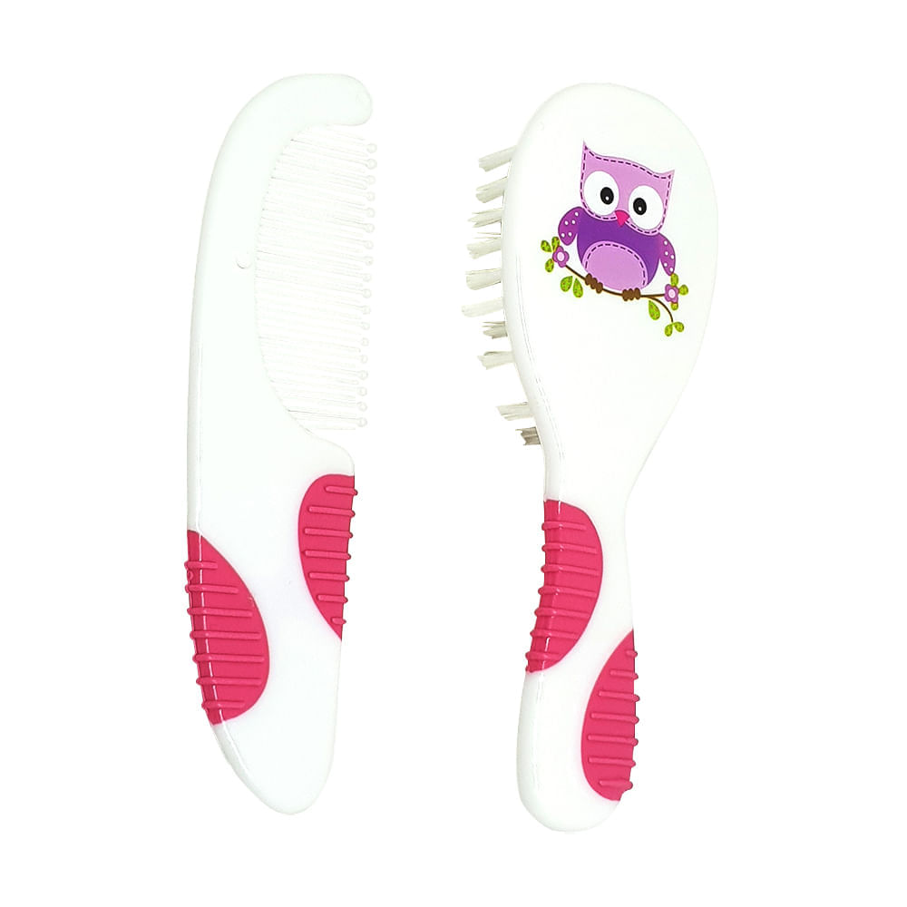 Conjunto Para Cabelo Multikids Baby Soft Touch Rosa