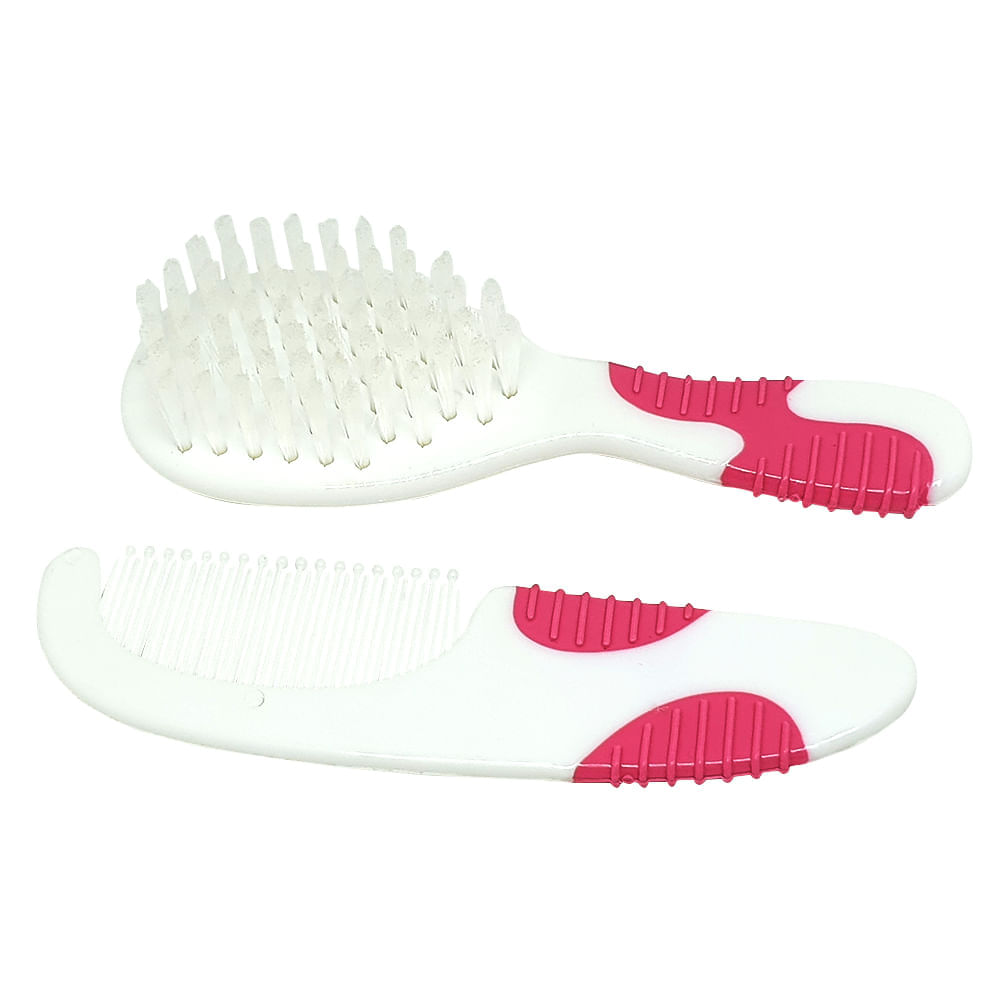 Conjunto Para Cabelo Multikids Baby Soft Touch Rosa