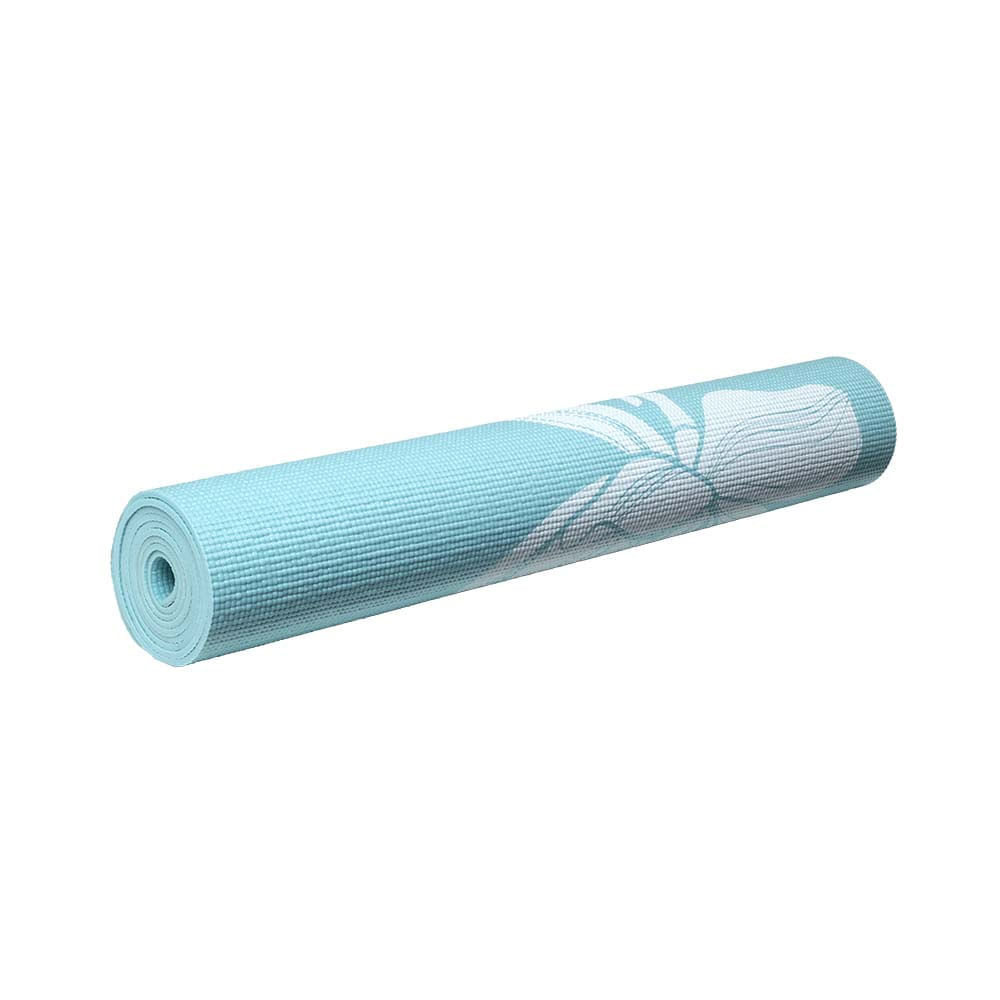 Tapete De Yoga Premium Com Estampa Flores Azul Atrio ES218