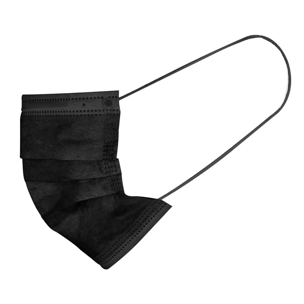 Caixa com 50 Máscaras Cirúrgicas 3 Camadas Preto Multilaser Saúde HC367