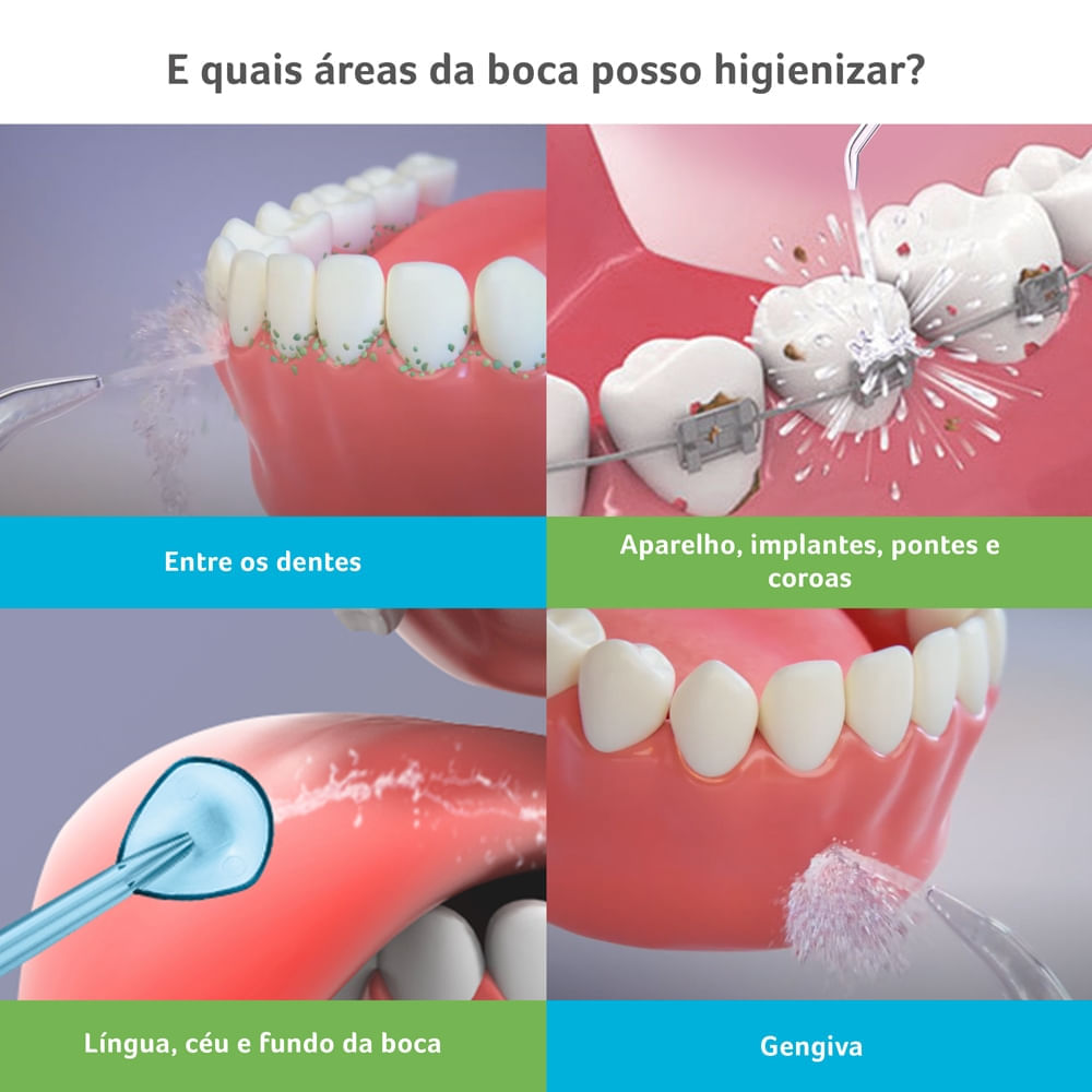 Bicos para Irrigador Oral Limpeza Completa Família Multilaser Saúde HC067