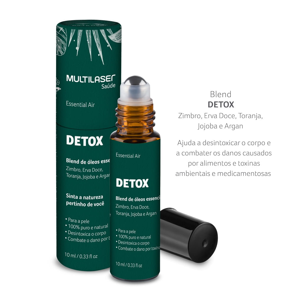 Óleo Essencial Roll On Detox 10ml Multi Saúde HC380