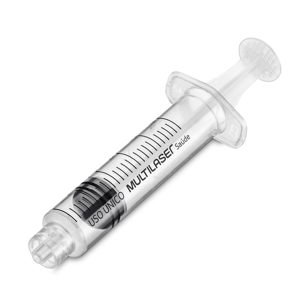 Seringa Luer Lock 5ml sem Agulha CX com 100 Unidades Multi Saúde HC449