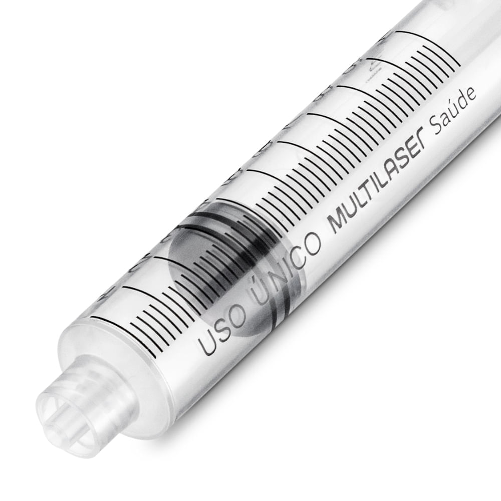 Seringa Luer Lock 10ml sem Agulha Caixa com 100 Unidades Multi Saúde HC453