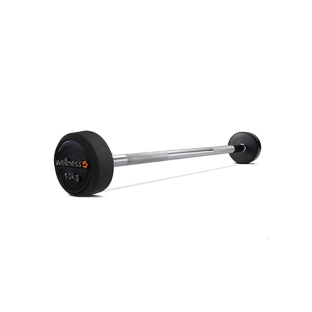 Barra Reta Emborrachada Deluxe 1,20 M De 10,00 Kg
