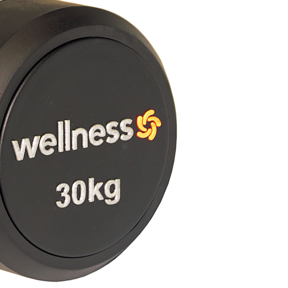 Dumbell Emborrachado Deluxe 30 Kg Wellness - WK125