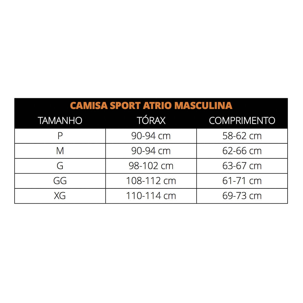 Camisa de Ciclismo Sport Preta Masculina Tam. P Atrio