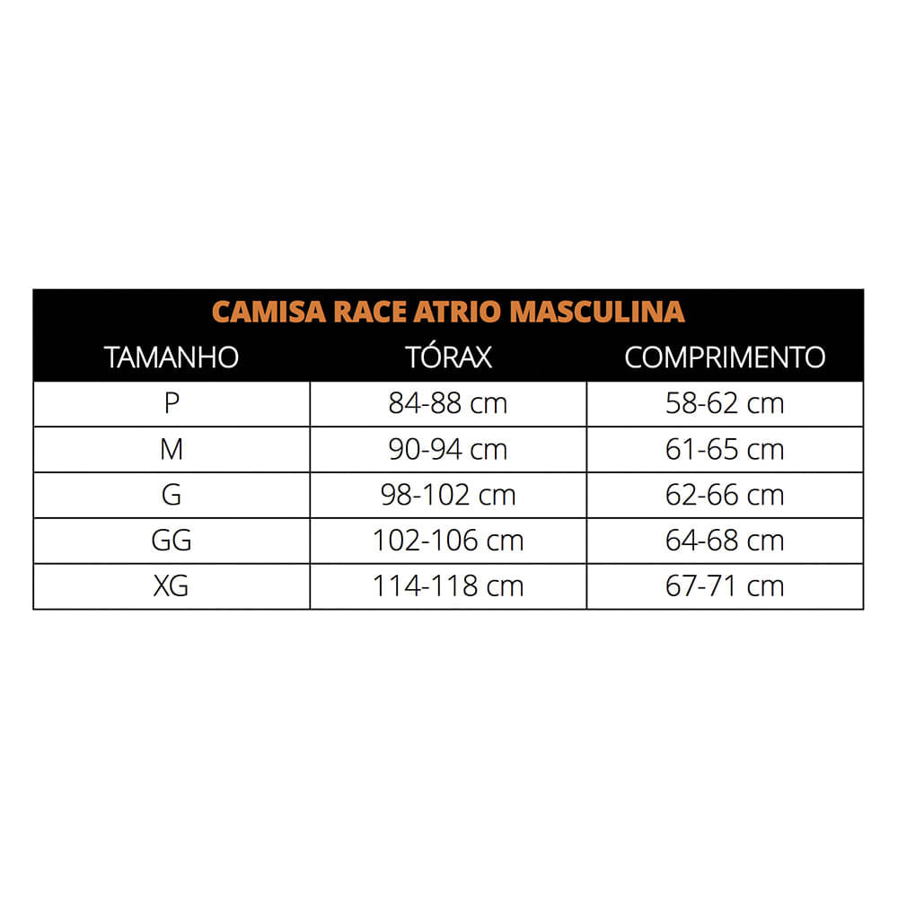 Camisa de Ciclismo Race Masculina Tam. P Atrio