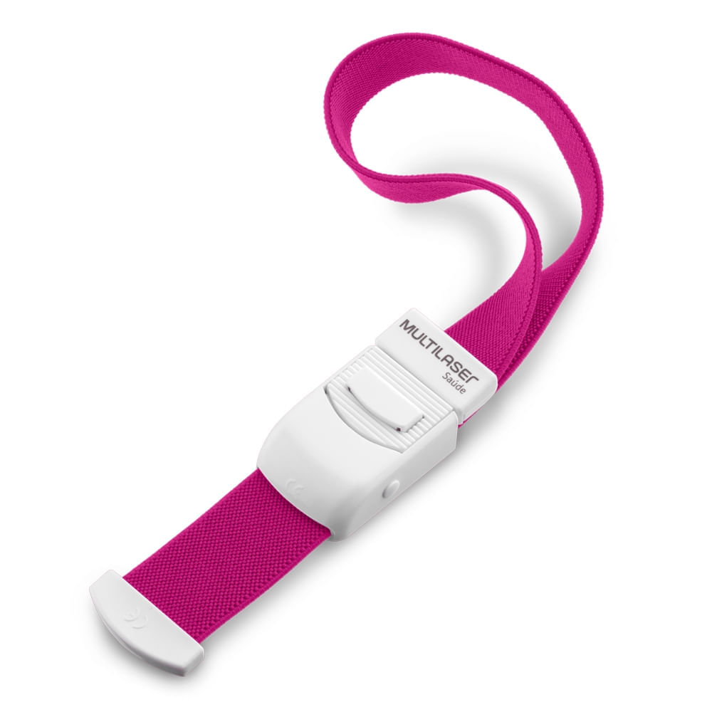 Garrote em Tecido Rosa 40cm Multilaser Saude - HC660