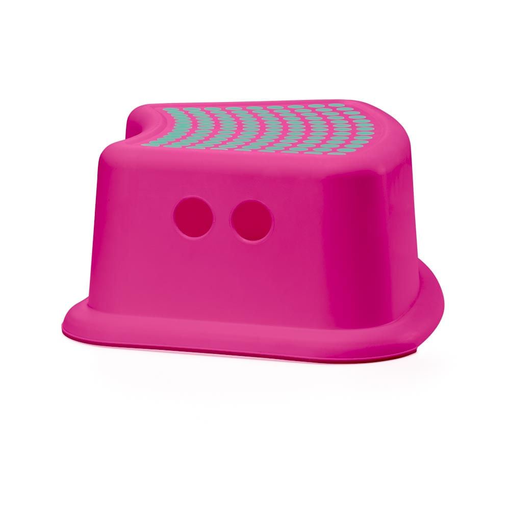 Degrau Infantil com Antiderrapantes Step Up Rosa Multikids Baby BB1008