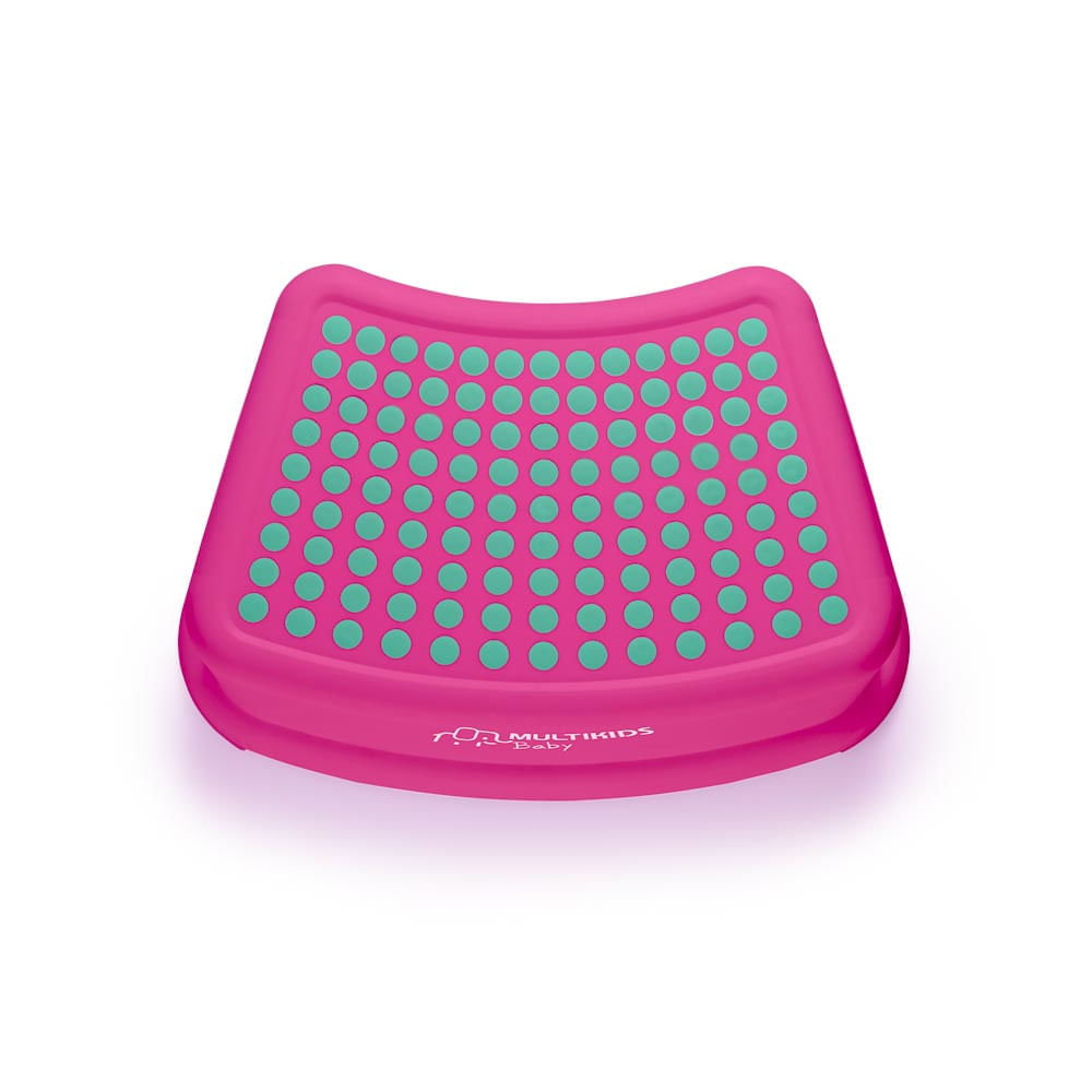 Degrau Infantil com Antiderrapantes Step Up Rosa Multikids Baby BB1008